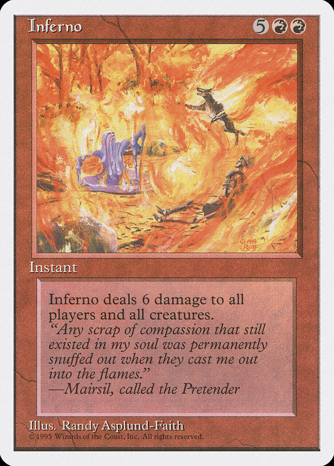 Inferno, Fourth Edition Card Art