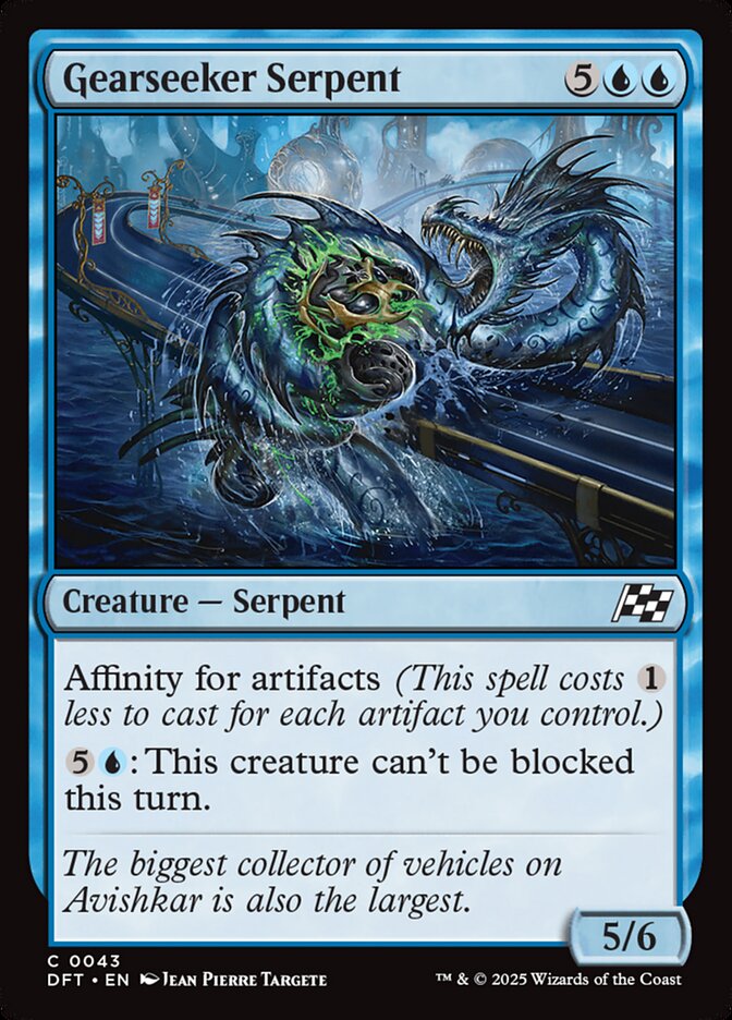 Gearseeker Serpent, Aetherdrift Card Art