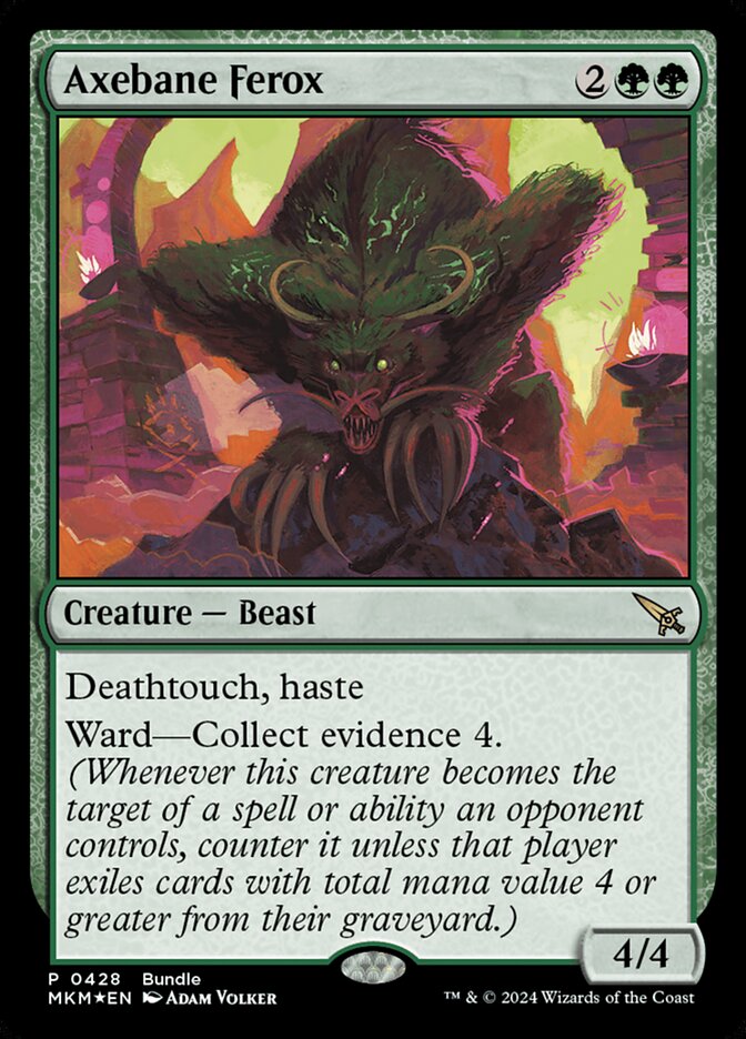 Axebane Ferox, Murders at karlov manor Card Art