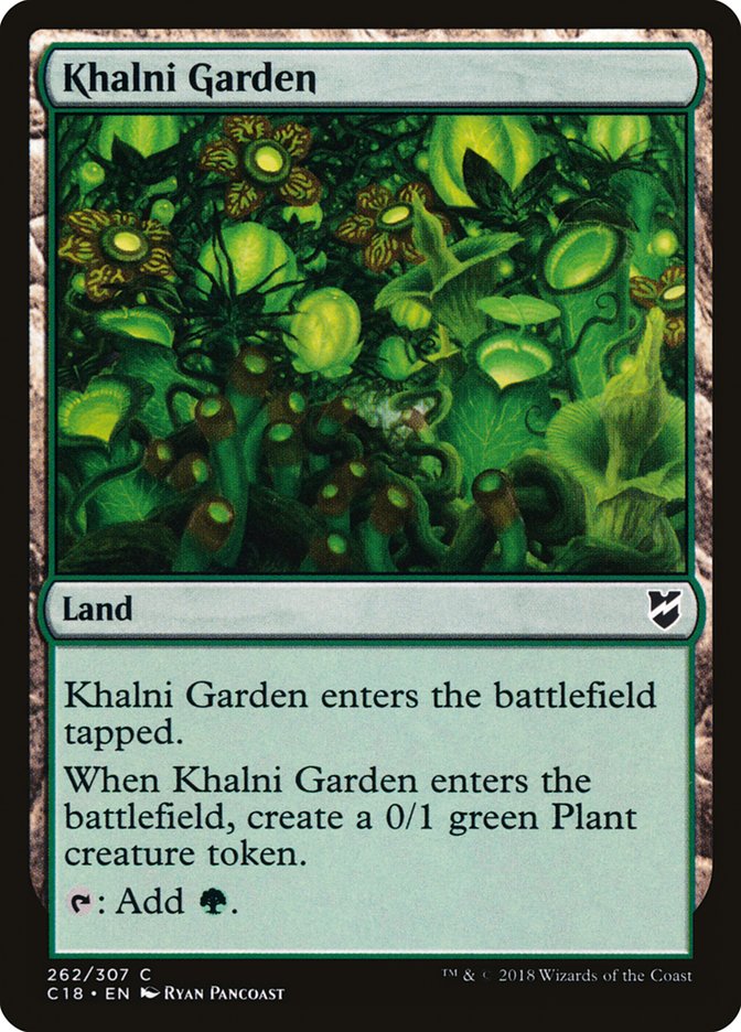 Khalni Garden, Commander 2018 Card Art