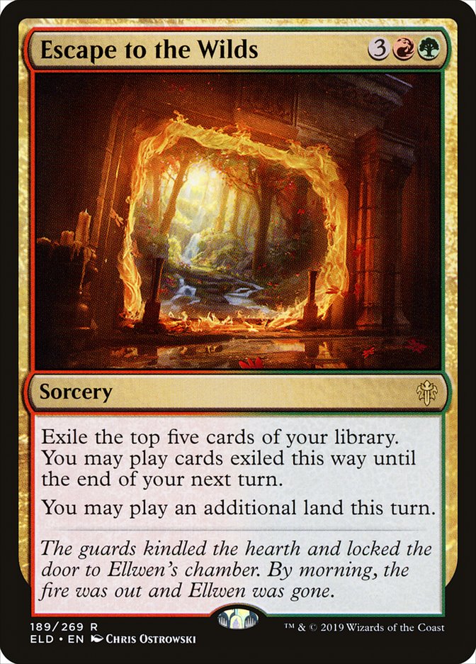 Escape to the Wilds, Throne of eldraine Card Art