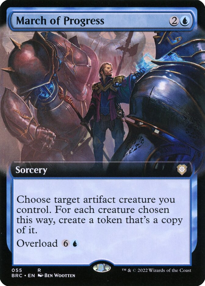 March of Progress, The Brothers' War Commander Card Art