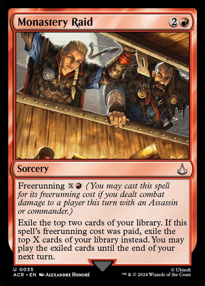 Monastery Raid, Assassin's creed Card Art