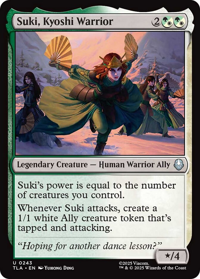 Suki, Kyoshi Warrior, Avatar: The Last Airbender Card Art