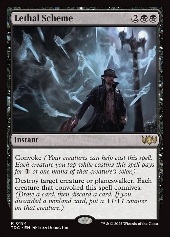 Lethal Scheme, Tarkir: Dragonstorm Commander Card Art