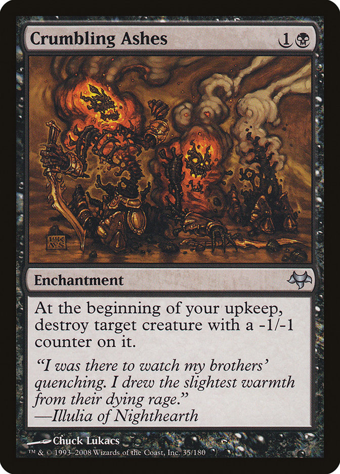 Crumbling Ashes, Eventide Card Art