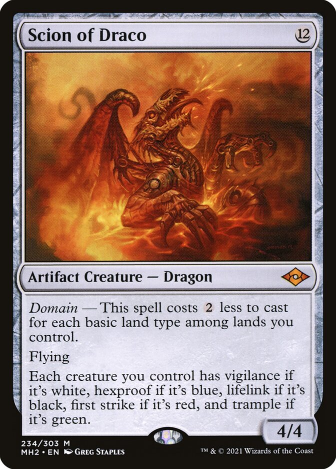Scion of Draco, Modern horizons 2 Card Art
