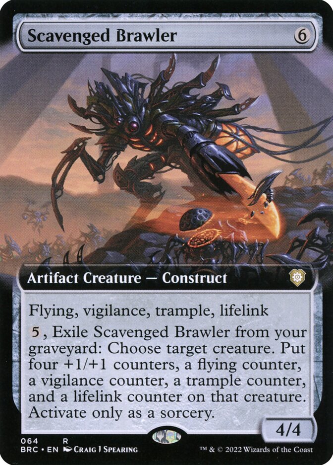 Scavenged Brawler, The Brothers' War Commander Card Art