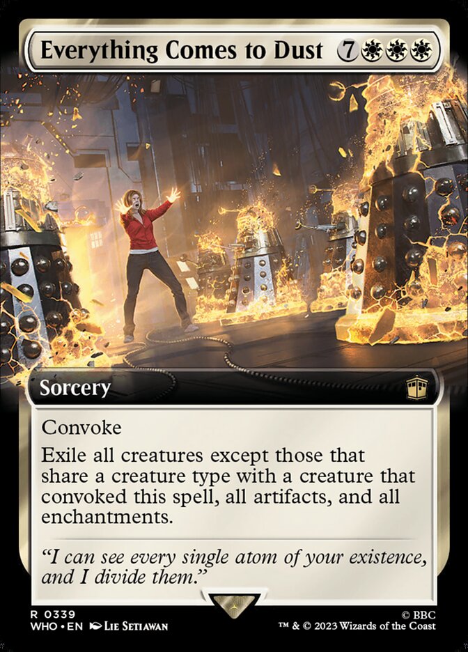 Everything Comes to Dust, Doctor Who Card Art