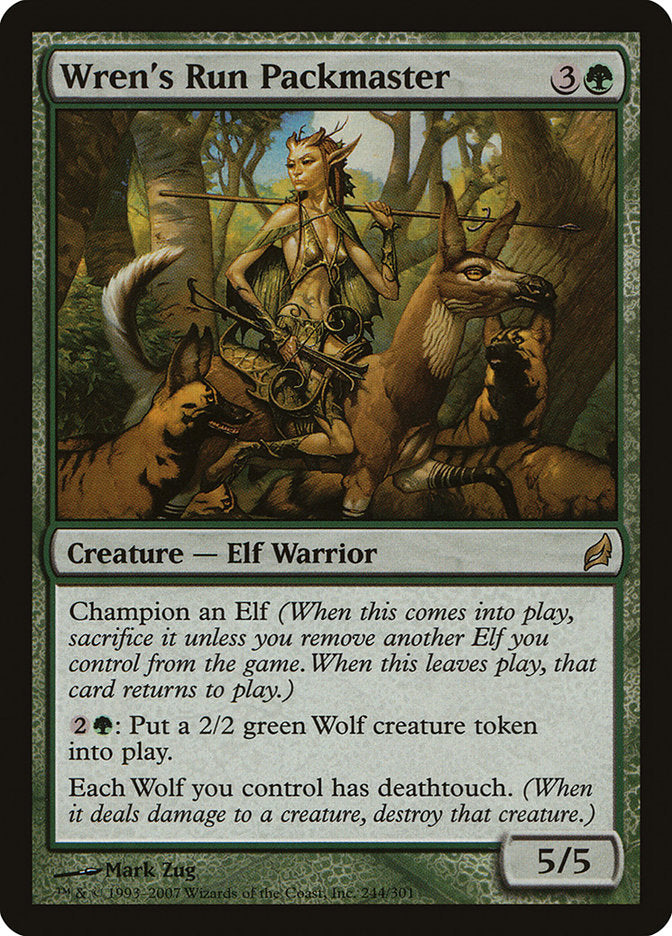 Wren's Run Packmaster, Lorwyn Card Art