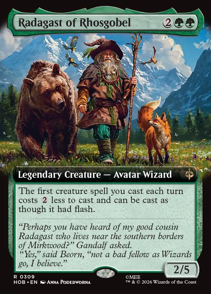 Radagast of Rhosgobel, The Hobbit Card Art