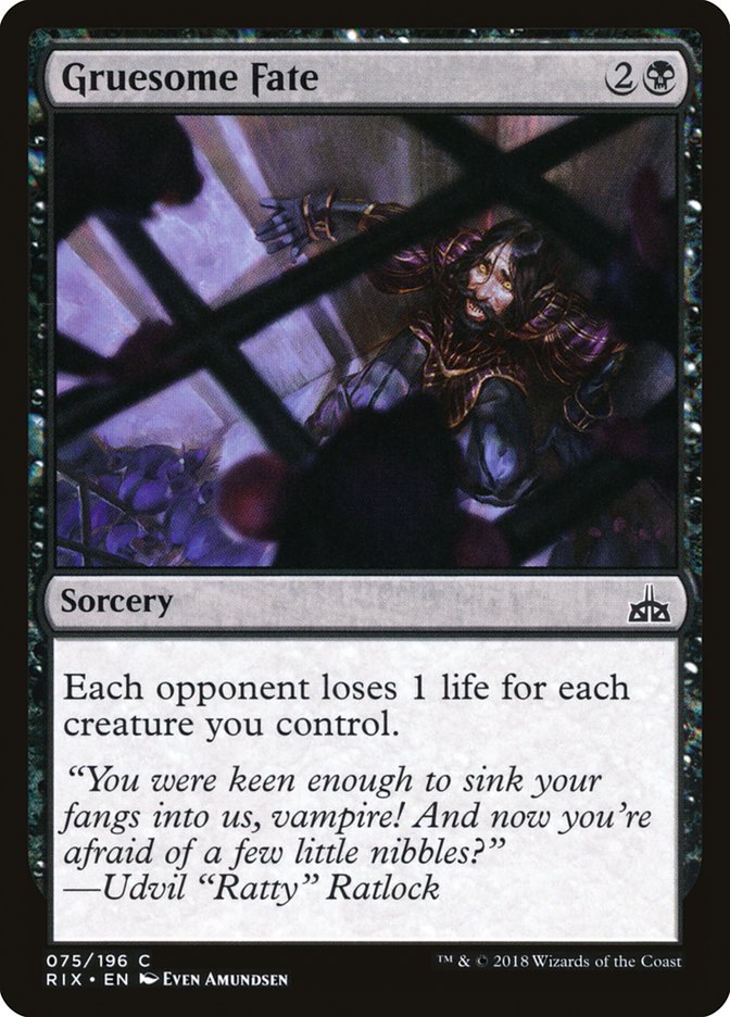 Gruesome Fate, Rivals of ixalan Card Art