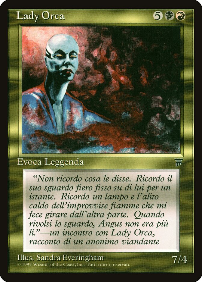 Lady Orca, Legends Card Art