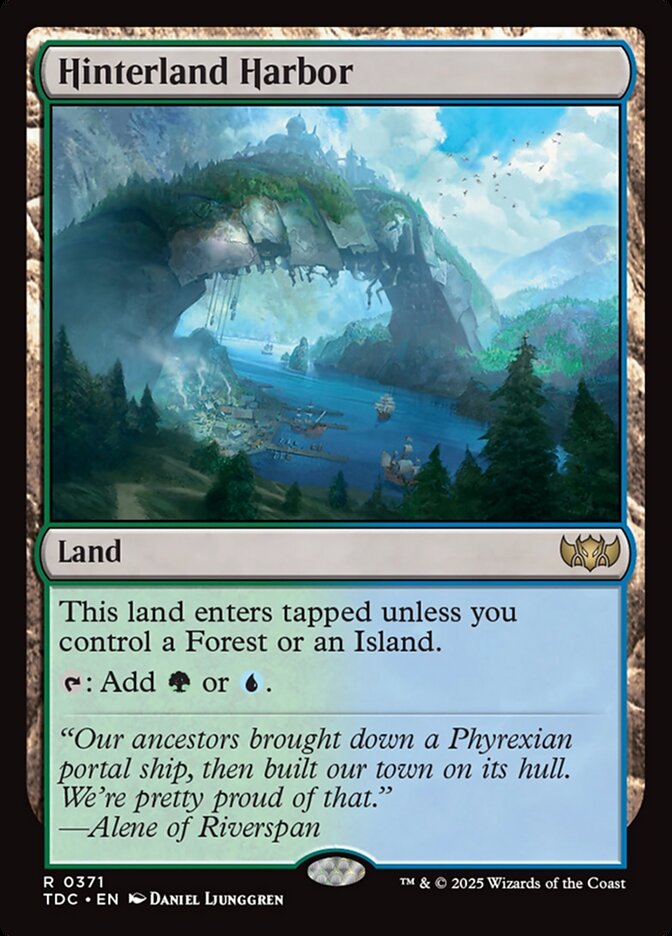 Hinterland Harbor, Tarkir: Dragonstorm Commander Card Art