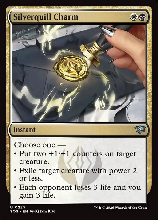 Silverquill Charm, Secrets Of Strixhaven Card Art