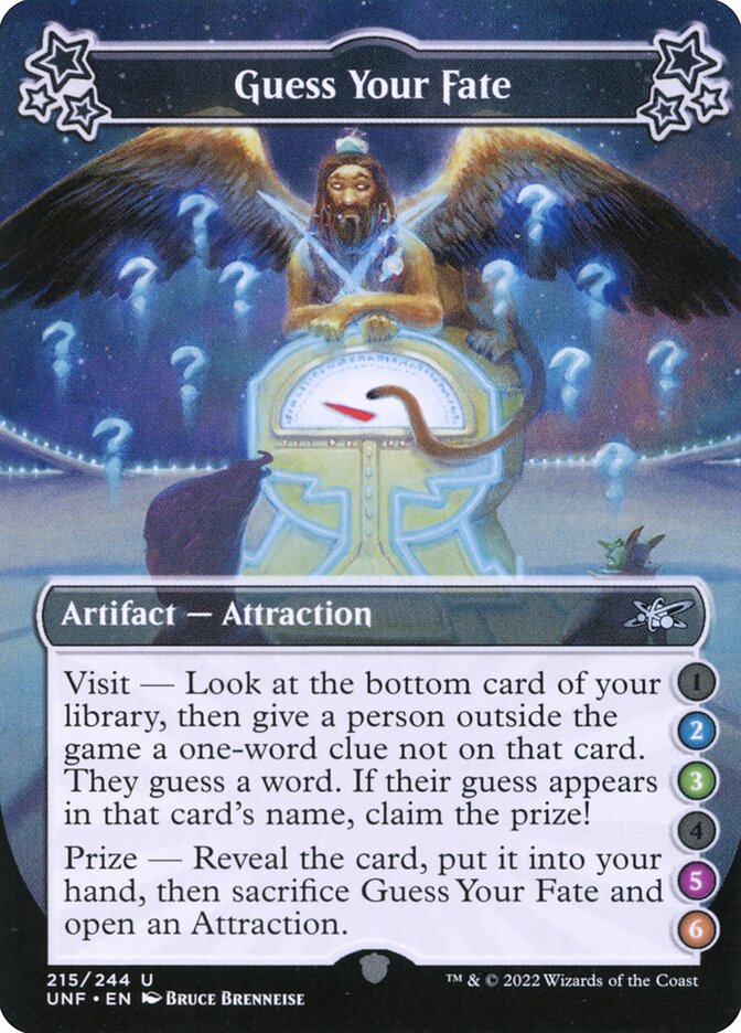 Guess Your Fate, Unfinity Card Art