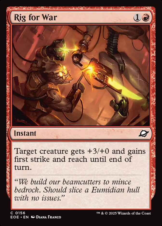 Rig for War, Edge Of Eternities Card Art
