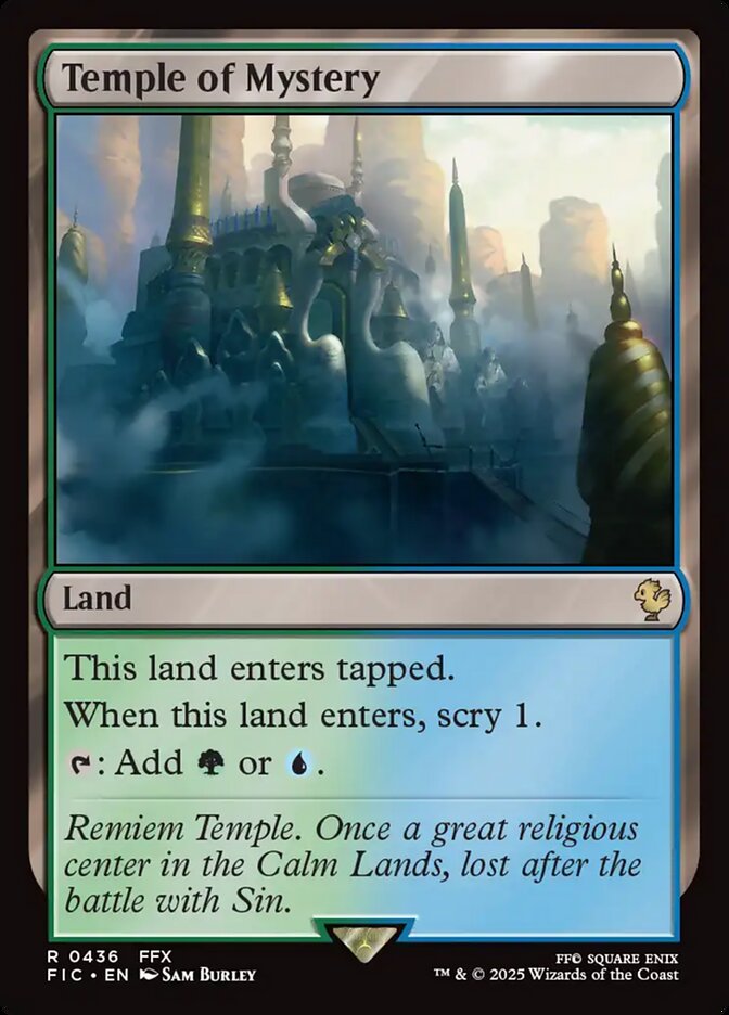 Temple of Mystery, Final fantasy commander Card Art