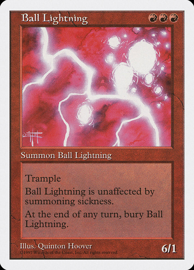 Ball Lightning, Fifth edition Card Art