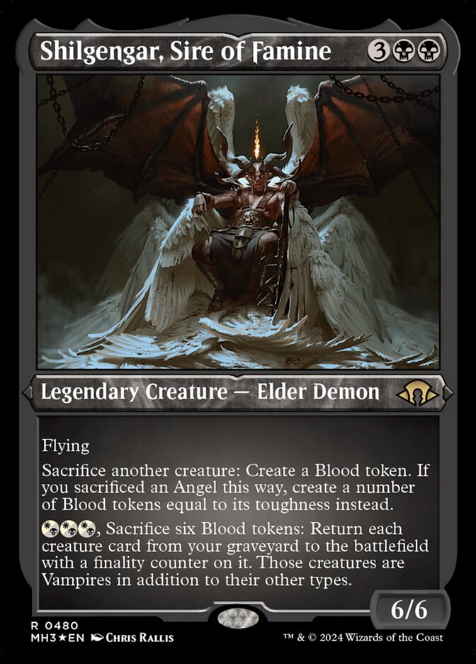 Shilgengar, Sire of Famine - Etched Foil