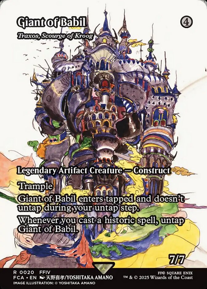 Traxos, Scourge of Kroog, Final fantasy: through the ages Card Art