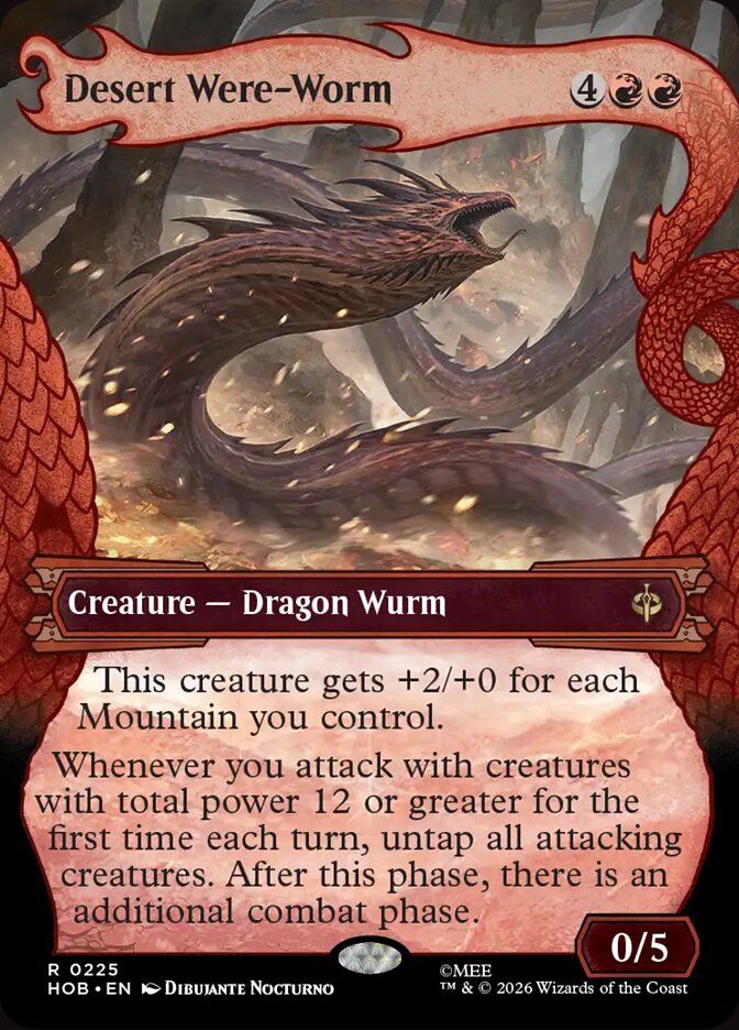 Desert Were-Worm, The Hobbit Card Art