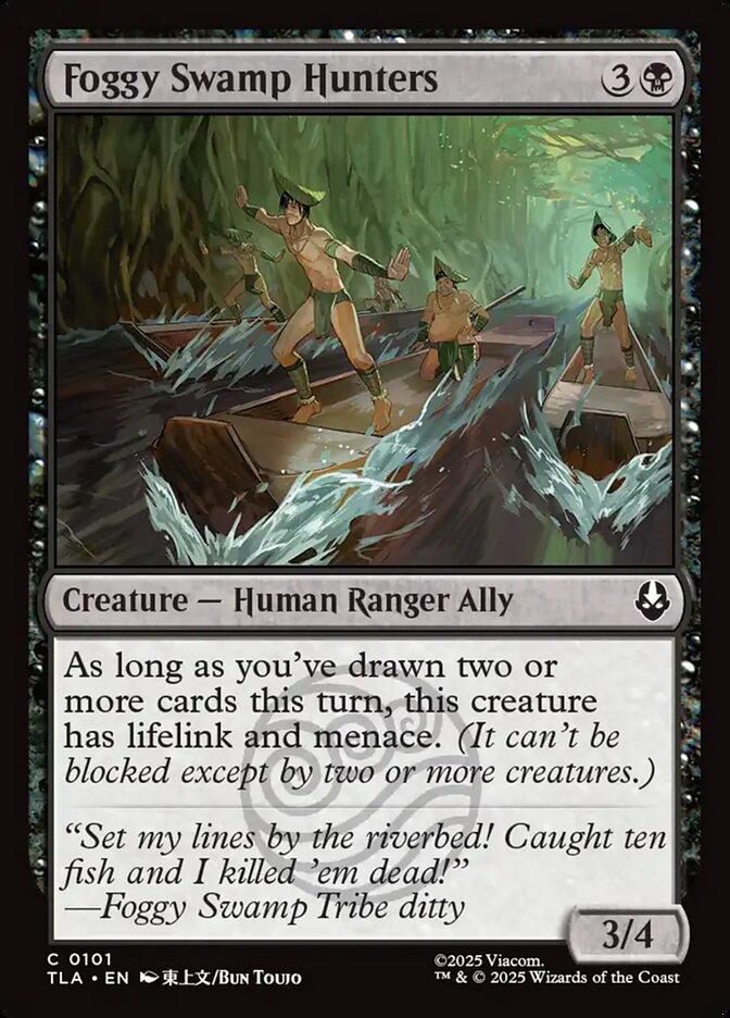 Foggy Swamp Hunters, Avatar: The Last Airbender Card Art