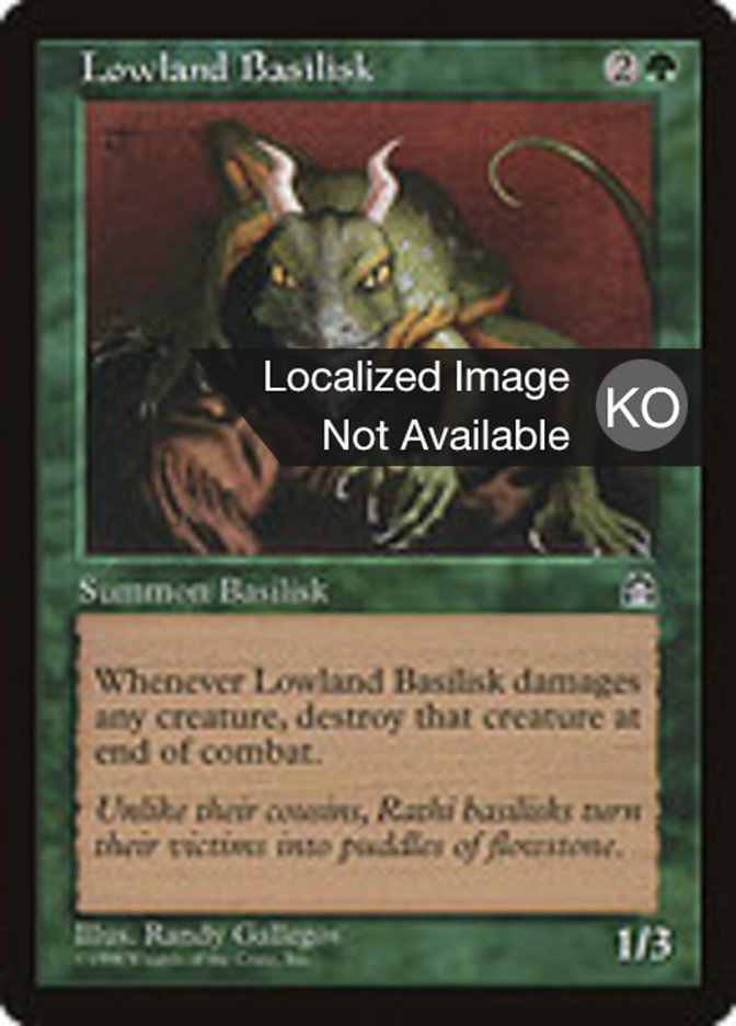 Lowland Basilisk, Stronghold Card Art