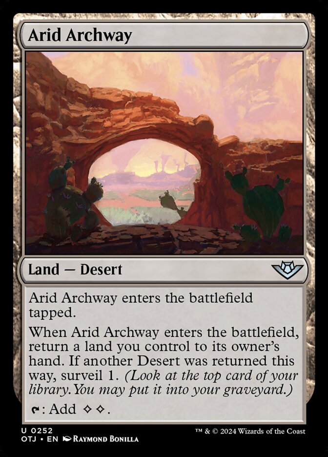 Arid Archway, Outlaws Of Thunder Junction Card Art