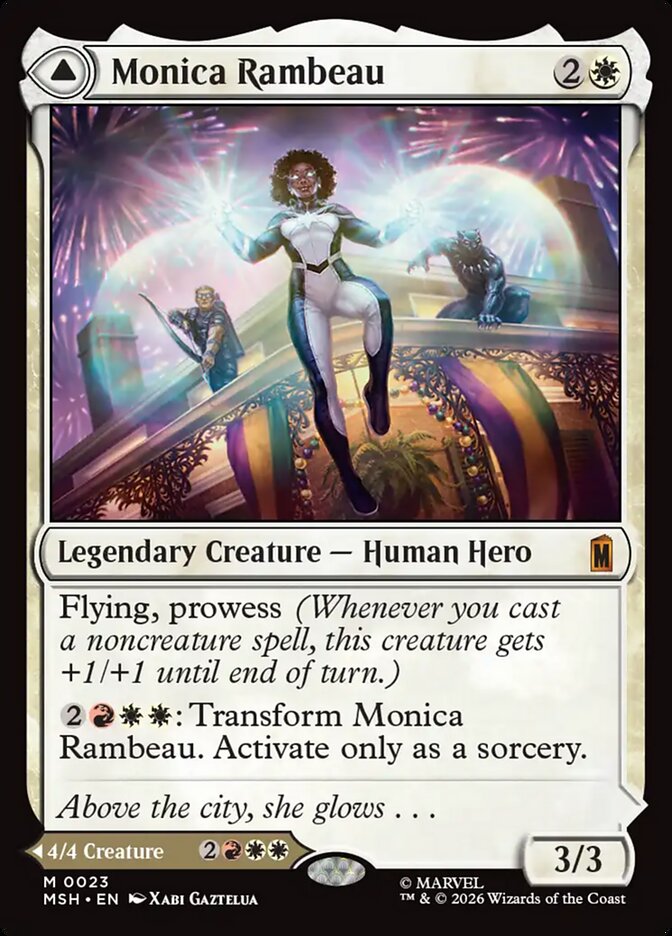 Monica Rambeau // Photon, Living Light, Marvel Super Heroes Card Art