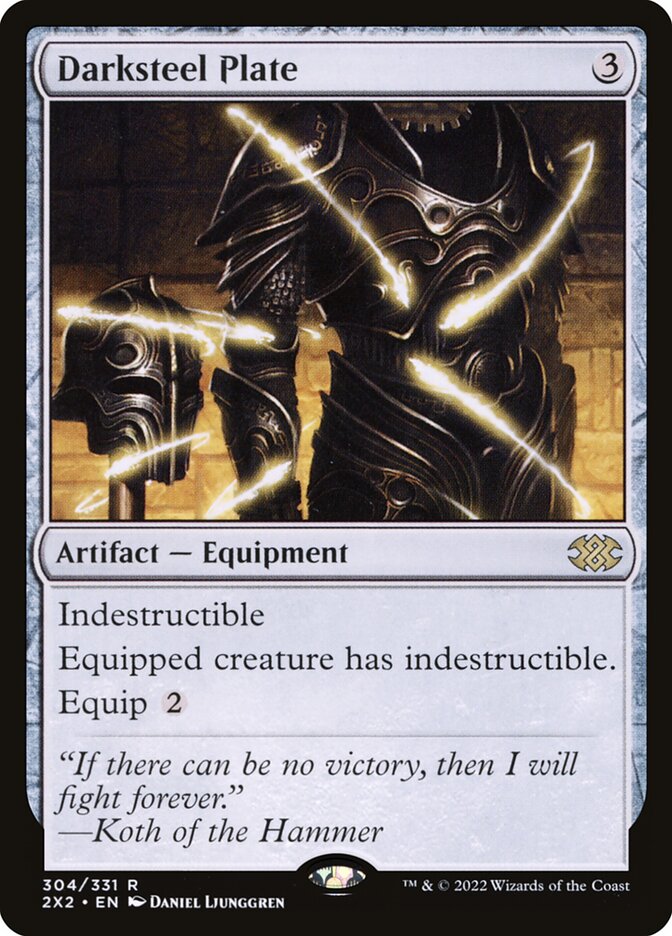 Darksteel Plate, Double Masters 2022 Card Art