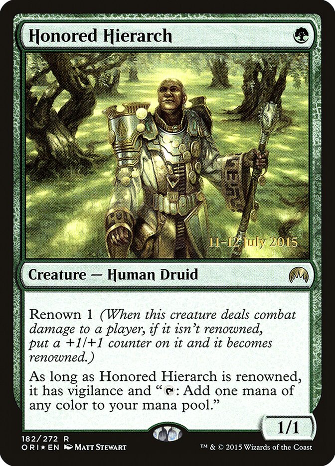 Honored Hierarch, Magic origins promos Card Art
