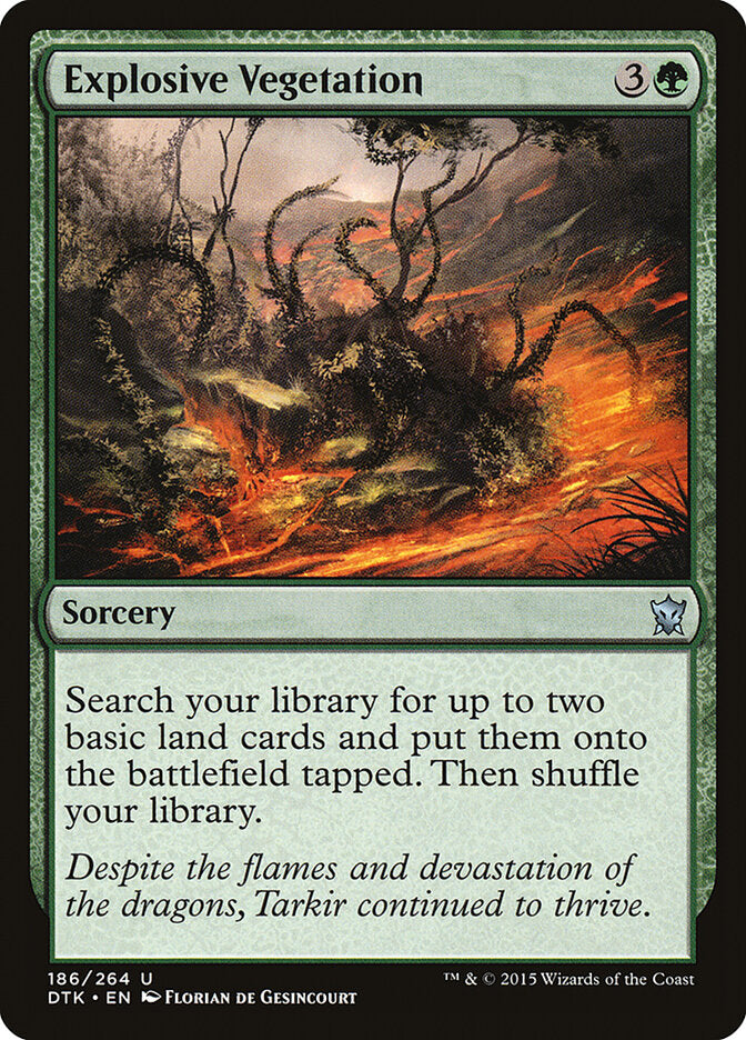 Explosive Vegetation, Dragons Of Tarkir Card Art