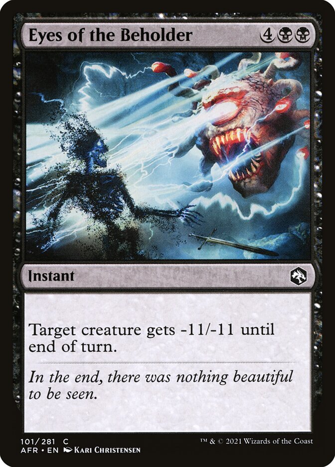 Eyes of the Beholder, Adventures In The Forgotten Realms Card Art