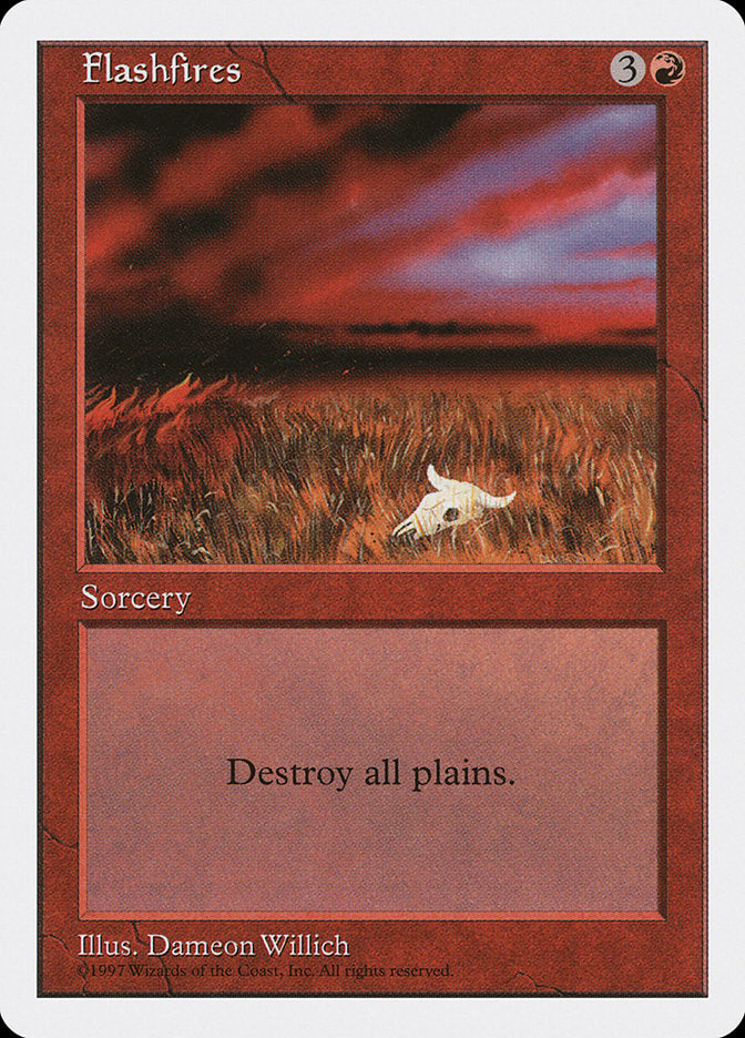 Flashfires, Fifth edition Card Art