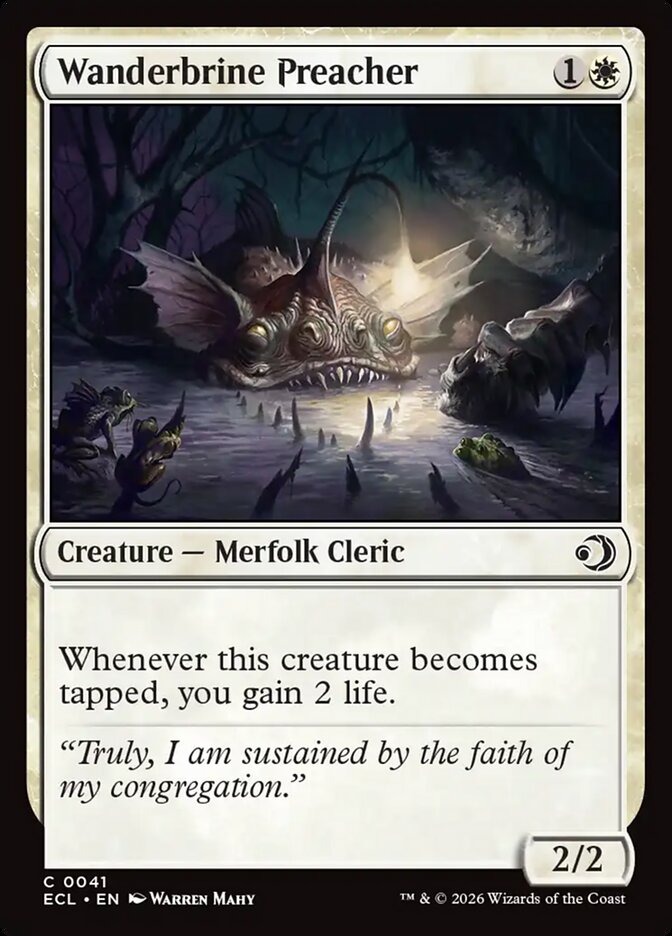 Wanderbrine Preacher, Lorwyn Eclipsed Card Art