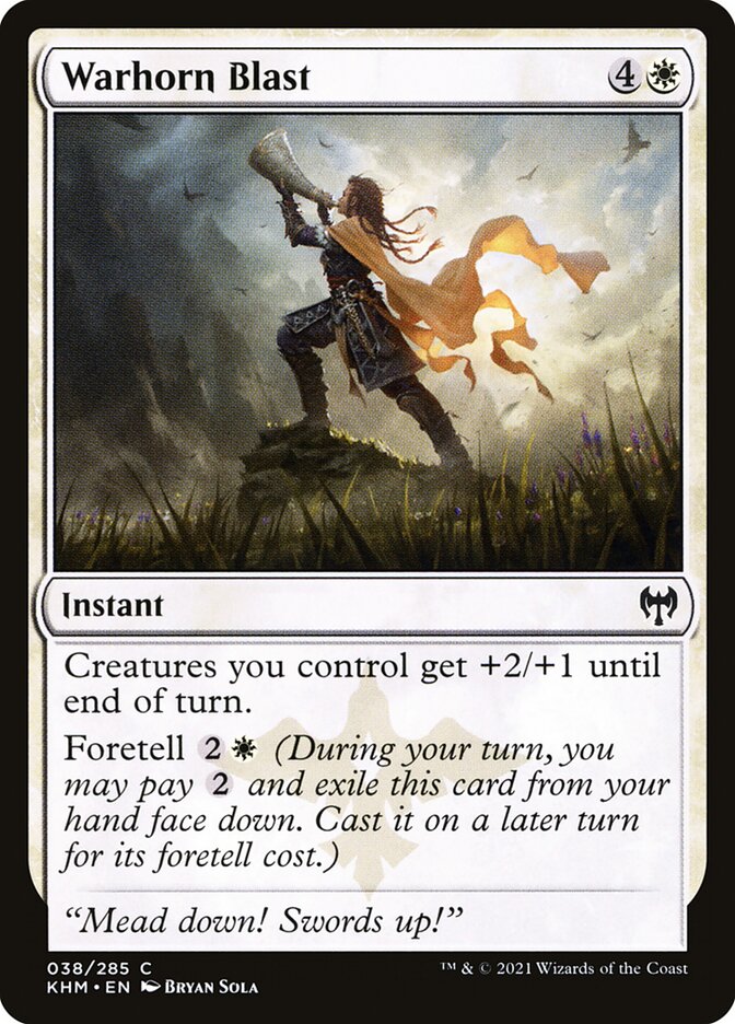 Warhorn Blast, Kaldheim Card Art