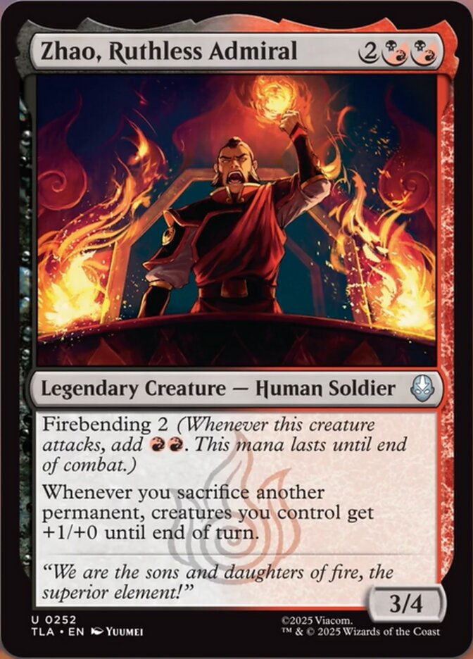 Zhao, Ruthless Admiral, Avatar: The Last Airbender Card Art