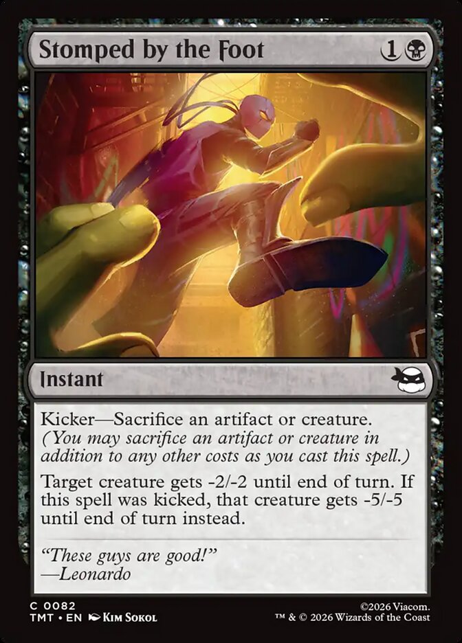 Stomped by the Foot, Teenage Mutant Ninja Turtles Card Art