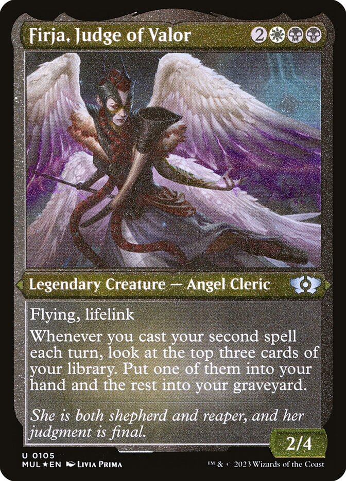 Firja, Judge of Valor - Etched Foil