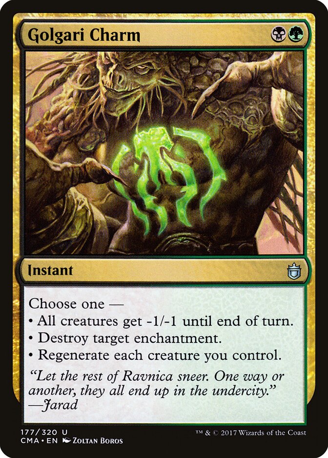 Golgari Charm, Commander Anthology Card Art