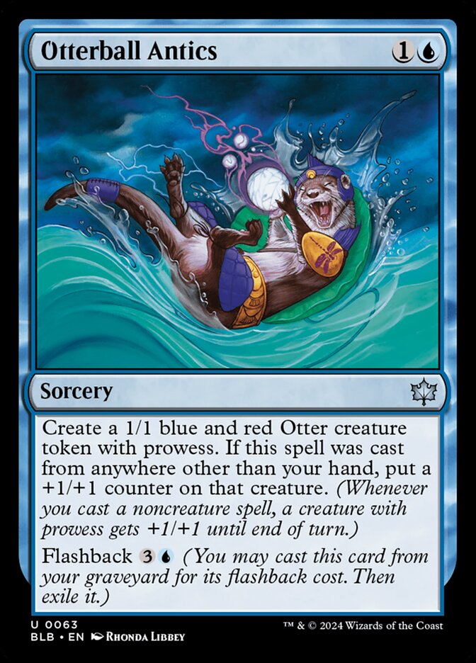 Otterball Antics, Bloomburrow Card Art