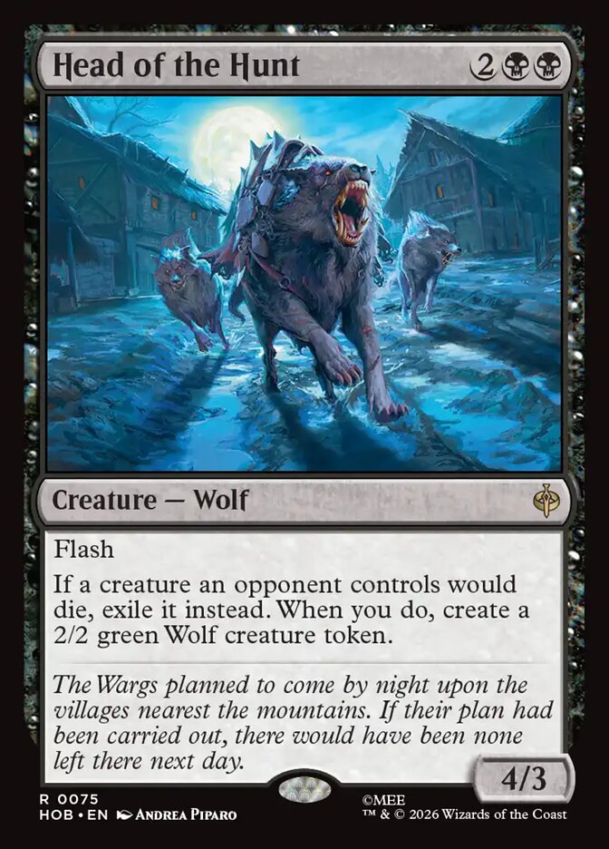 Head of the Hunt, The Hobbit Card Art