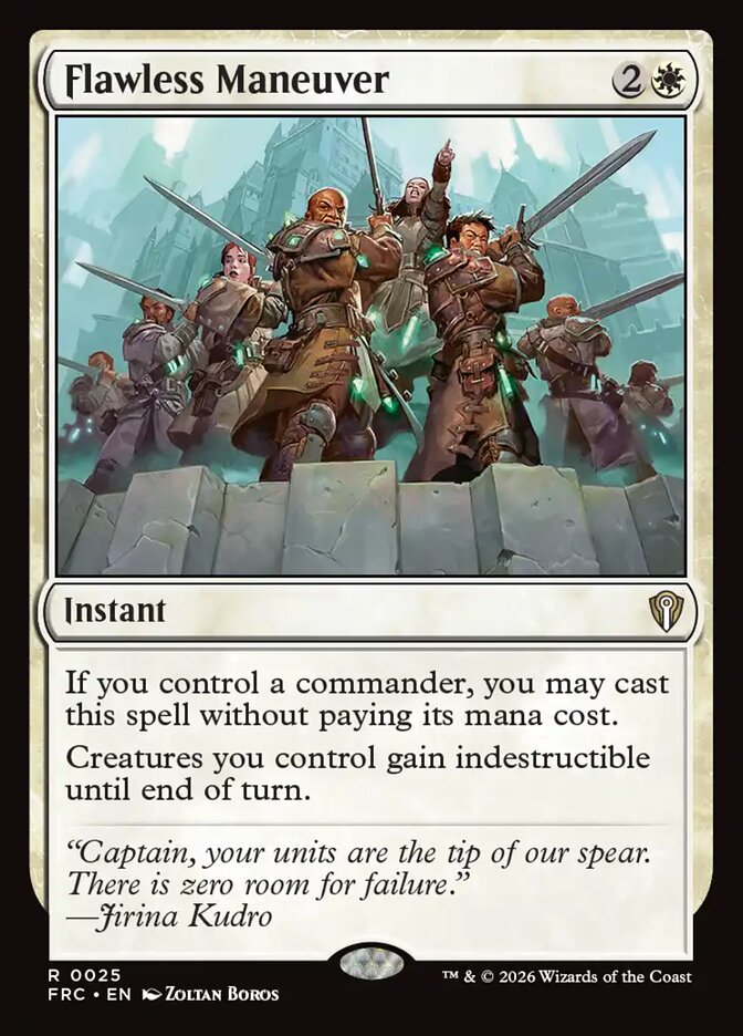 Flawless Maneuver, Reality Fracture Commander Card Art