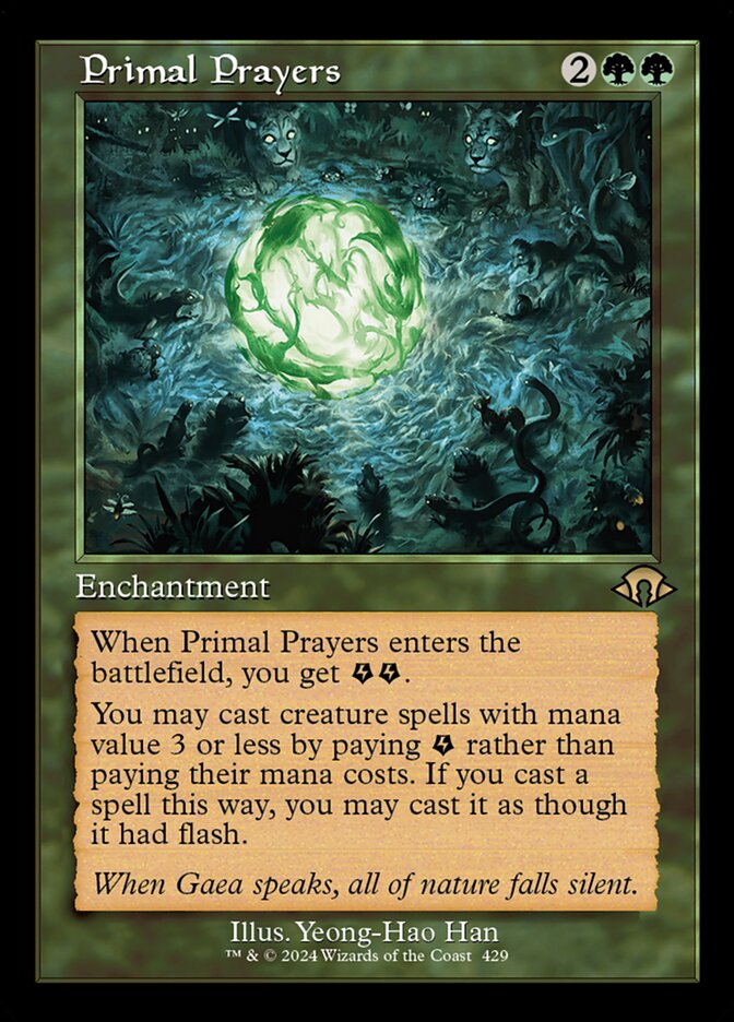 Primal Prayers, Modern horizons 3 Card Art