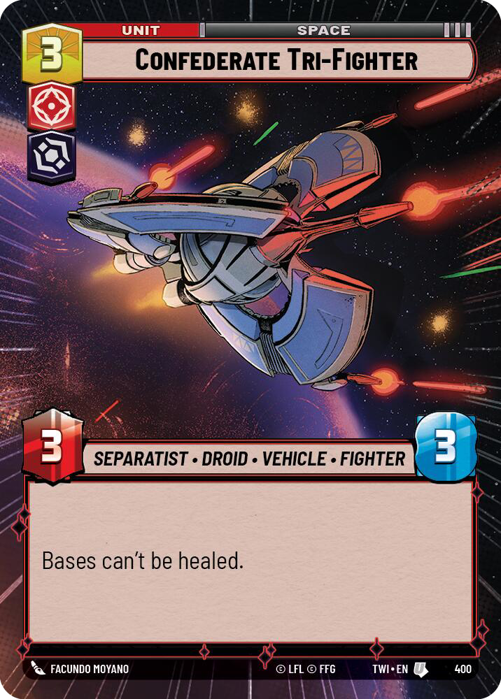 Confederate Tri-Fighter, Twilight of the Republic Card Art