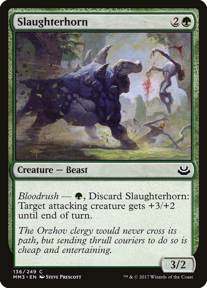 Slaughterhorn, Modern masters 2017 Card Art