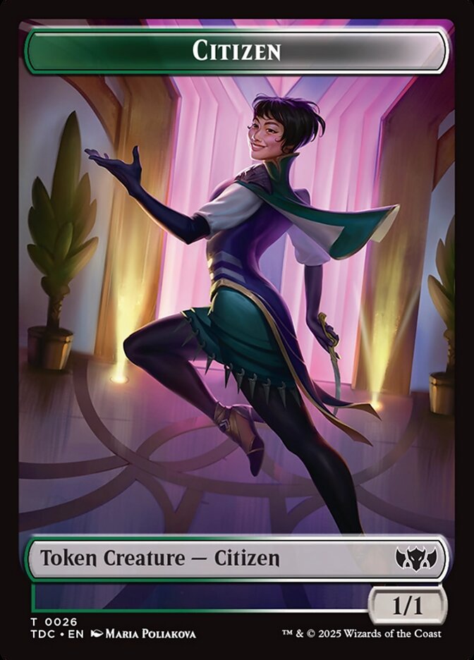 Citizen, Tarkir: Dragonstorm Commander Tokens Card Art