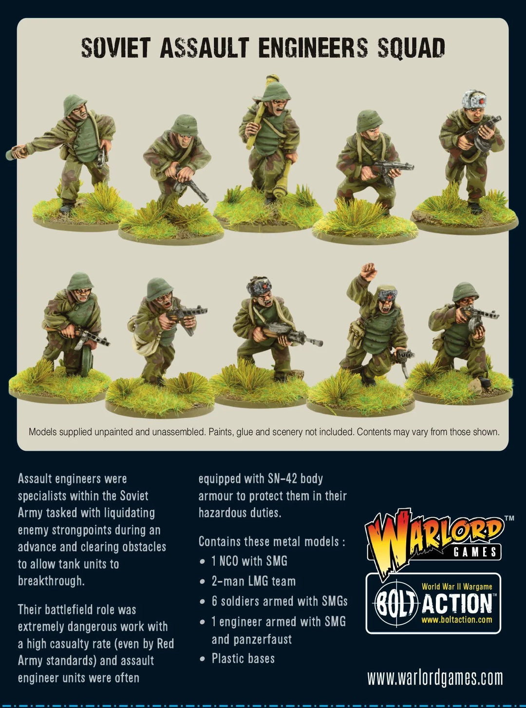 Bolt Action - The Soviet Union - Assault Engineers Squad