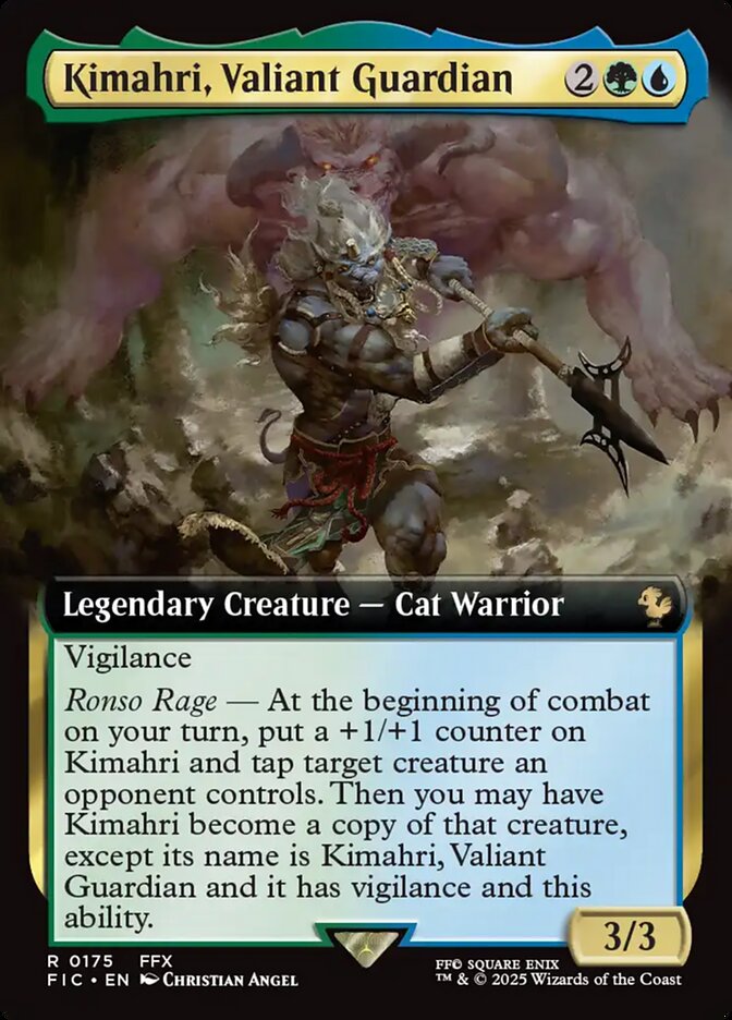 Kimahri, Valiant Guardian, Final fantasy commander Card Art